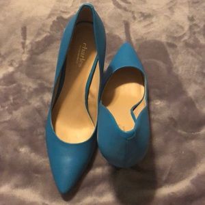 Electric blue heels